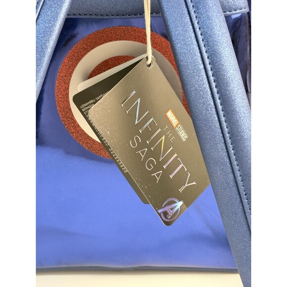 NWT Loungefly Marvel Studio Infinity Saga Captain America Mini Backpack Metallic main image 6